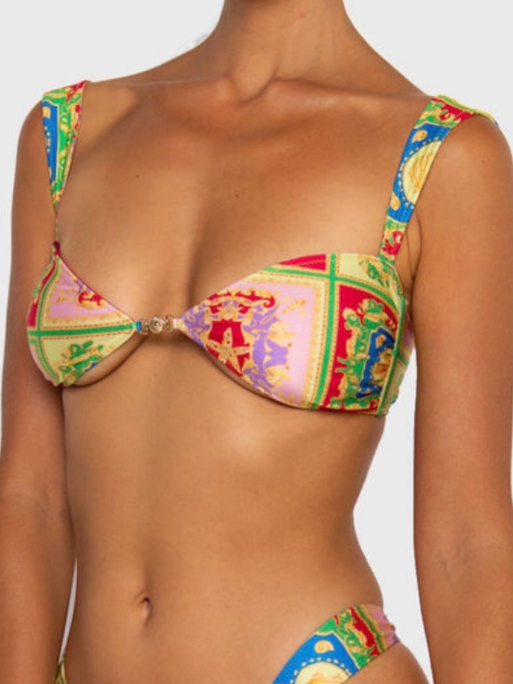 Sommer Swim Soriya Pisodonia Balconette Bikini Top Size Large